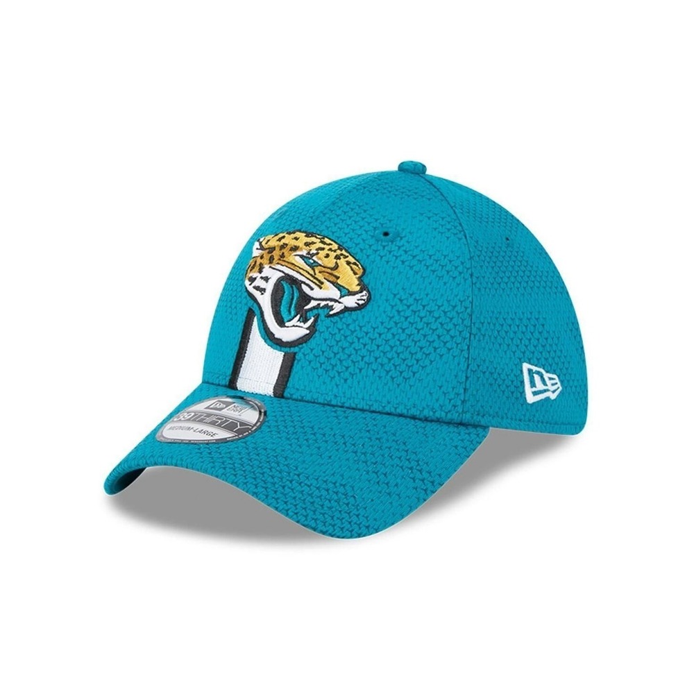 Men's L/XL New Era Teal Jacksonville Jaguars 2024 Sideline 39THIRTY Flex Hat